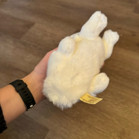 Aurora Small American White Rabbit Miyoni Realistic Stuffed Animal White 8" - Picture 6 of 6